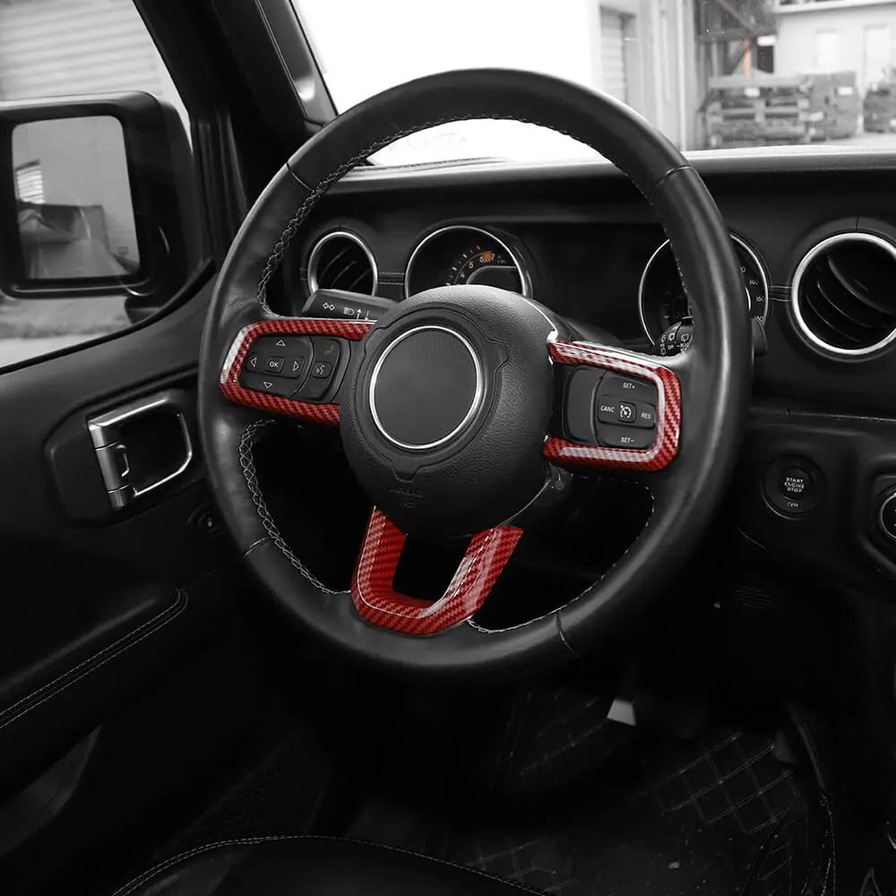For 2018-2023 Jeep Wrangler JL & Gladiator JT 21-Piece Interior Dash & Center Console Accent Cover Trim Kit
