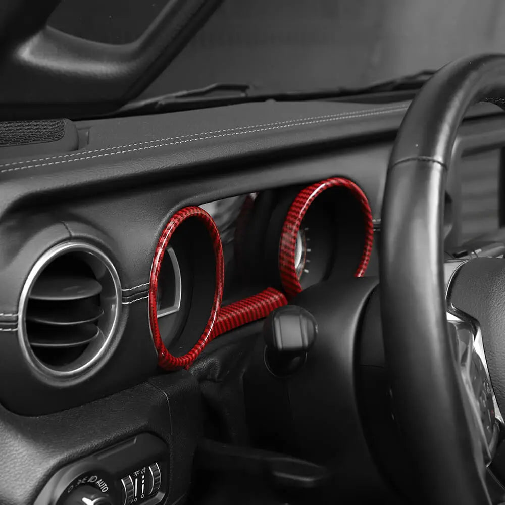 For 2018-2023 Jeep Wrangler JL & Gladiator JT 21-Piece Interior Dash & Center Console Accent Cover Trim Kit