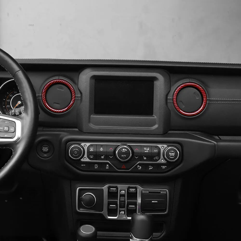 For 2018-2023 Jeep Wrangler JL & Gladiator JT 21-Piece Interior Dash & Center Console Accent Cover Trim Kit