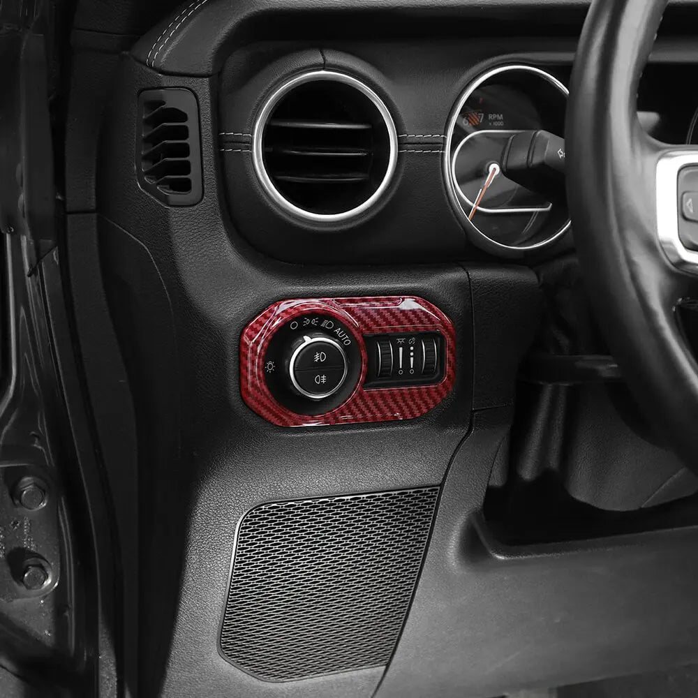 For 2018-2023 Jeep Wrangler JL & Gladiator JT 21-Piece Interior Dash & Center Console Accent Cover Trim Kit