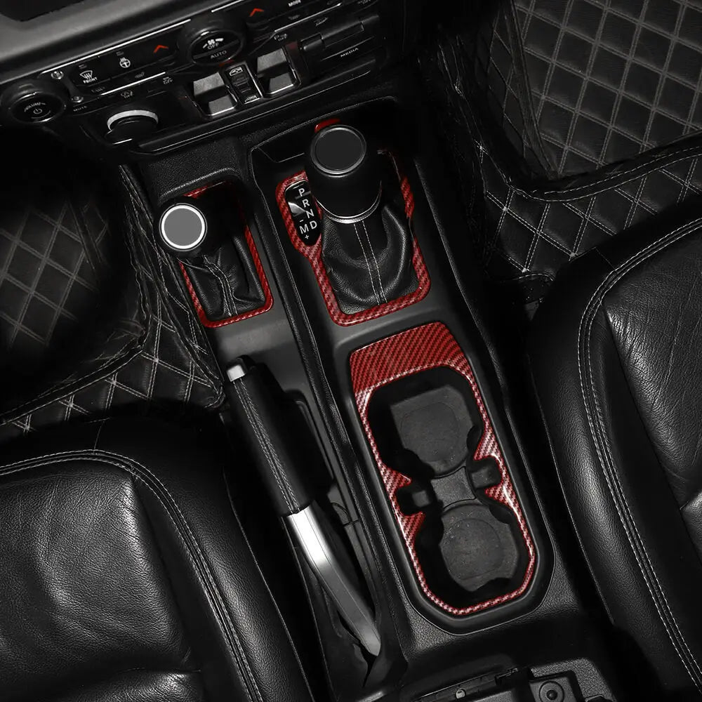 For 2018-2023 Jeep Wrangler JL & Gladiator JT 21-Piece Interior Dash & Center Console Accent Cover Trim Kit