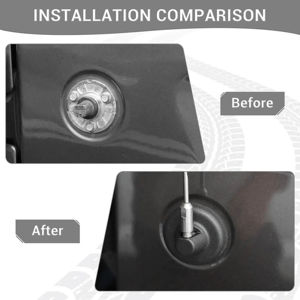 For 2007-2023 Wrangler JL JK Gladiator JT Radio Antenna Base Cover Aerial Trim Decoration ABS
