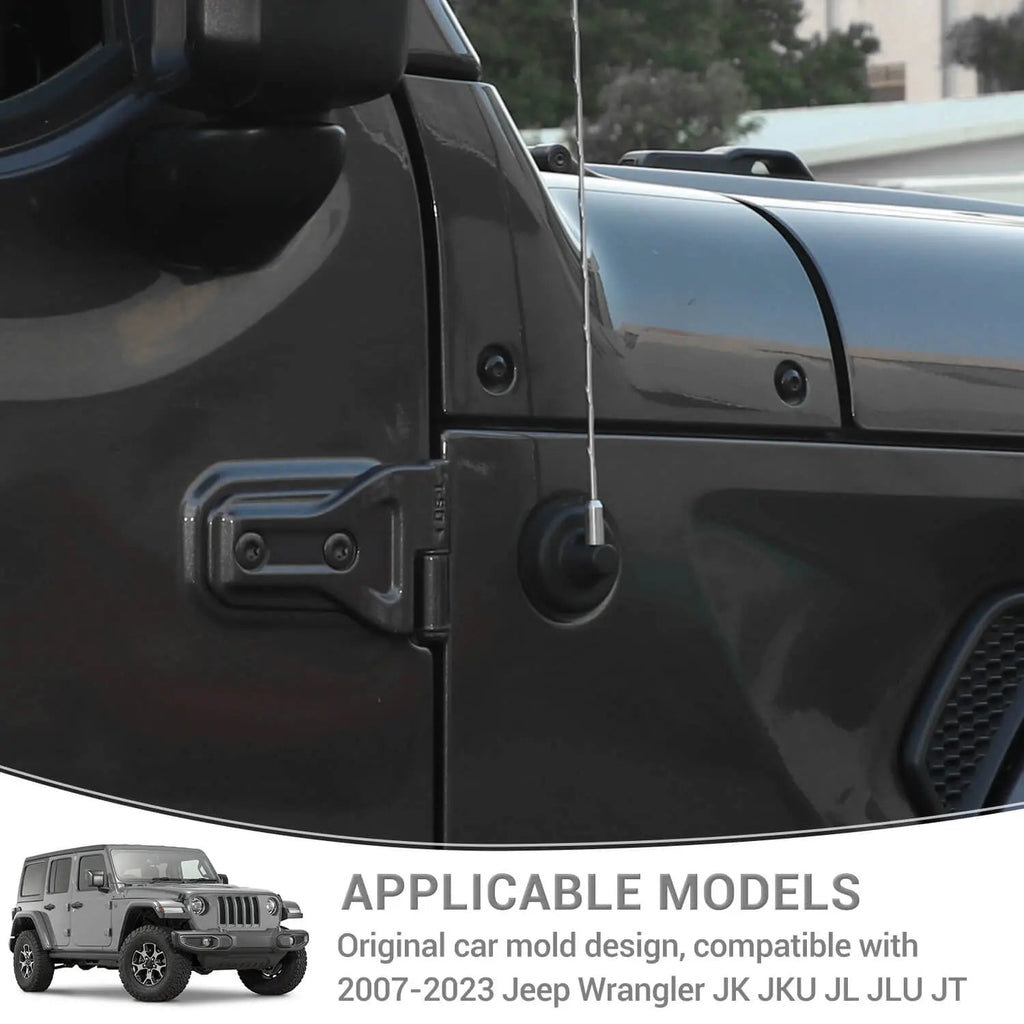 For 2007-2023 Wrangler JL JK Gladiator JT Radio Antenna Base Cover Aerial Trim Decoration ABS