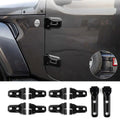 For 2018-2025 Jeep Wrangler JL 4-Door Door Hinge Spare Tire Holder Decor Cover Trim Kit