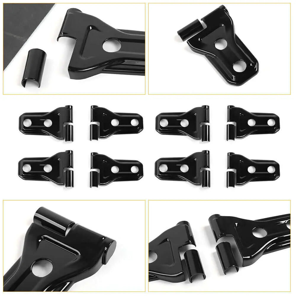For 2018-2025 Jeep Wrangler JL 4-Door Door Hinge Spare Tire Holder Decor Cover Trim Kit