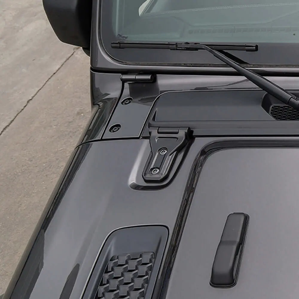 For 2018-2025 Jeep Wrangler JL 4-Dr 17x Door Handle/Door & Engine Hood & Spare Tire Bracket Hinge Trim Cover Kit