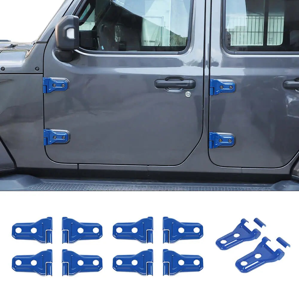 For 2018-2025 Jeep Wrangler JL JLU & Gladiator JT 4Door Door & Engine Hood Hinge Trim Cover Kit