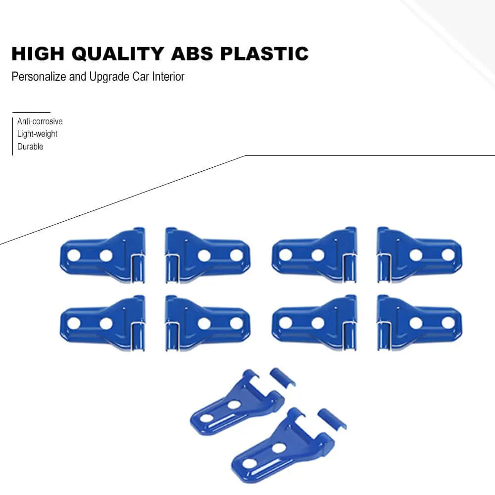For 2018-2025 Jeep Wrangler JL JLU & Gladiator JT 4Door Door & Engine Hood Hinge Trim Cover Kit