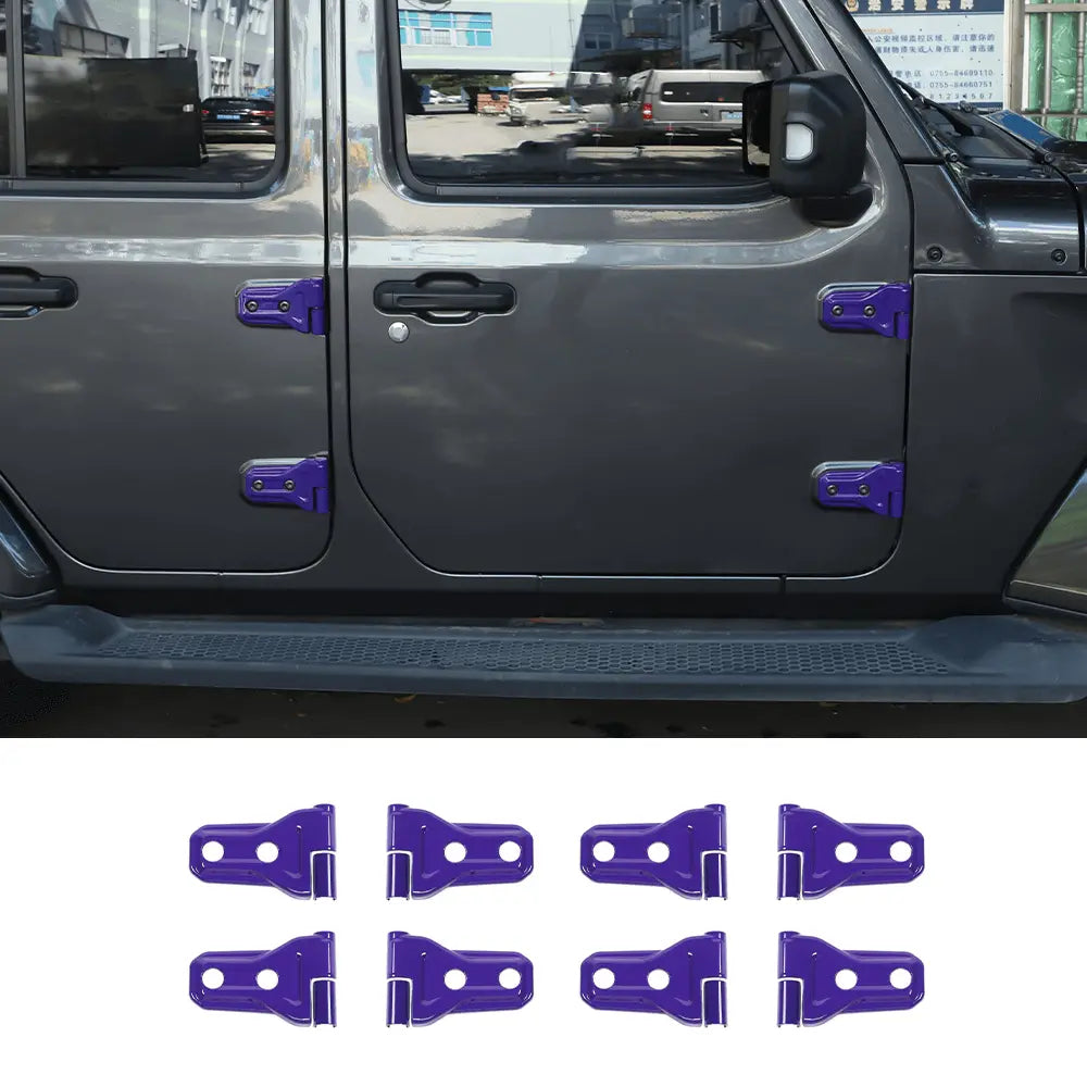 For 2018-2025 Jeep Wrangler JL JLU & Gladiator JT Door Hinge Covers Protector Decoration Trim Kit