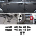 For 2018-2025 Jeep Wrangler JLU 4-Door 12 x Side Door+Hood+Spare Tire Hinge Cover Trim Kit