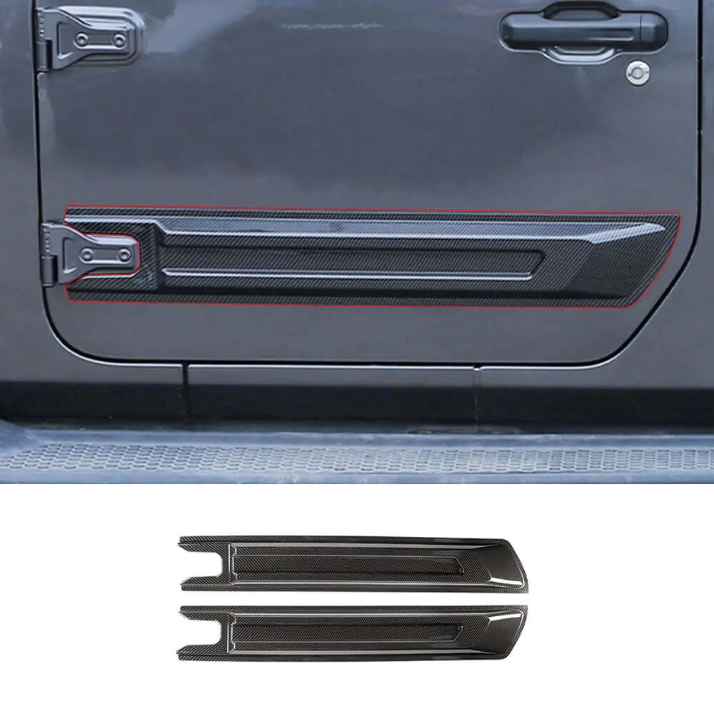 For 2018+ 2Door Jeep Wrangler JL/JT  2pcs Door Scuff Guard Protector Cover Trim