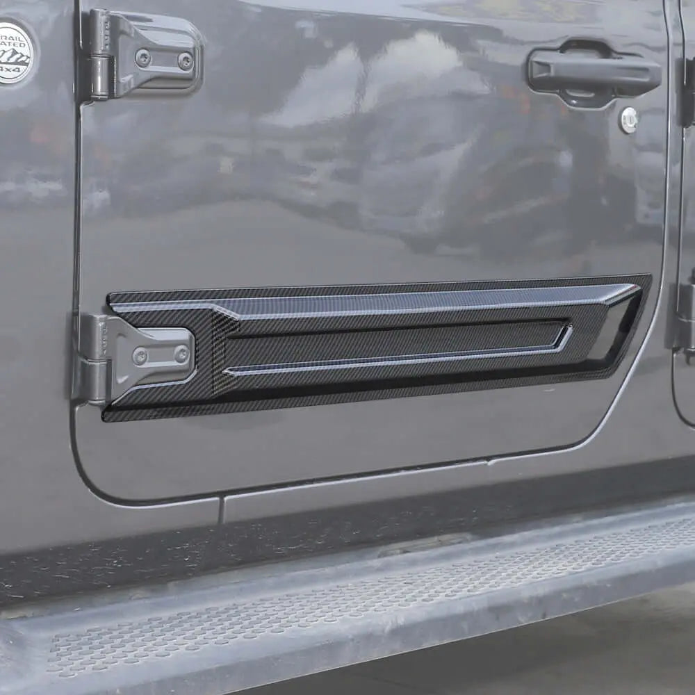 For 2018+ 2Door Jeep Wrangler JL/JT  2pcs Door Scuff Guard Protector Cover Trim