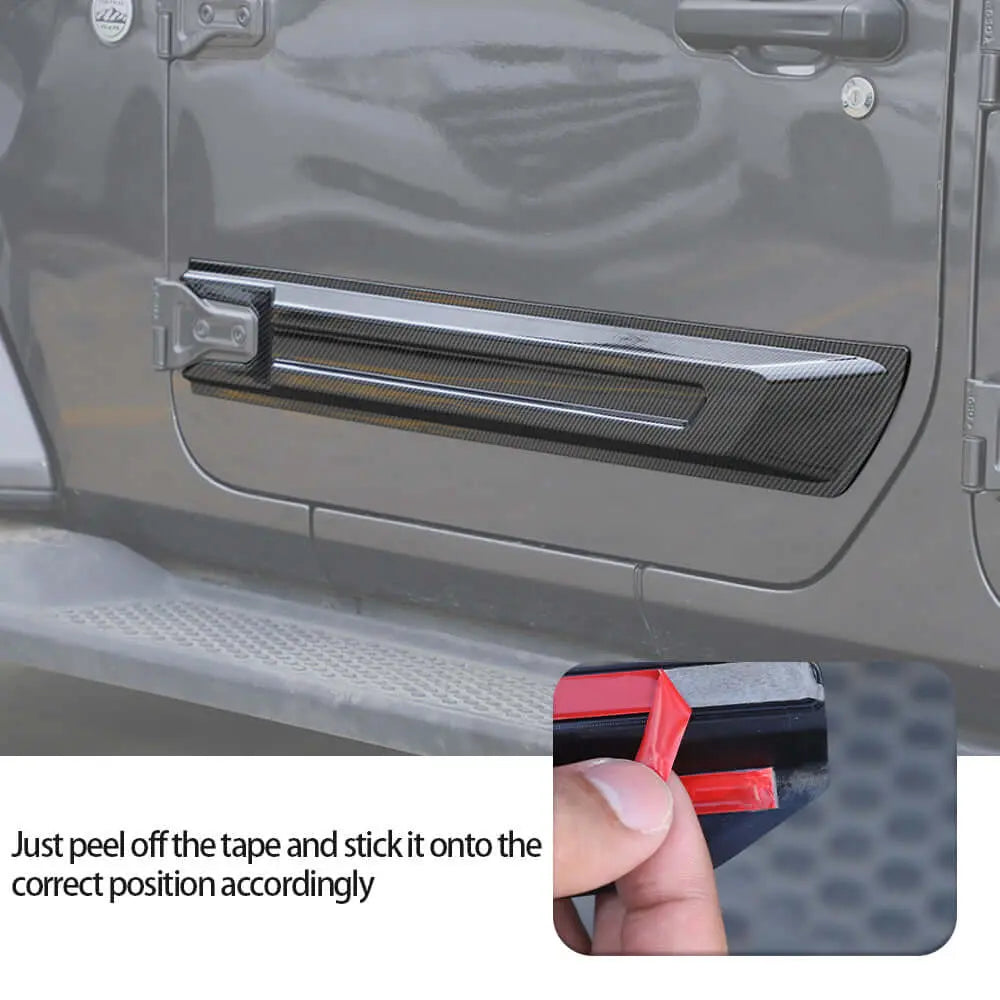 For 2018+ 2Door Jeep Wrangler JL/JT  2pcs Door Scuff Guard Protector Cover Trim