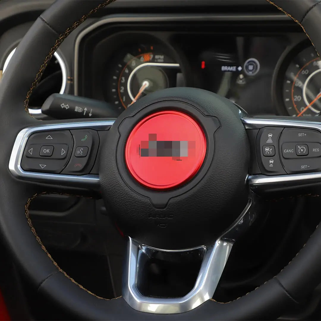 For 2018+ For Jeep Wrangler JL & Gladiator JT Interior Car Console Steering Wheel Center Panel Cover Trim