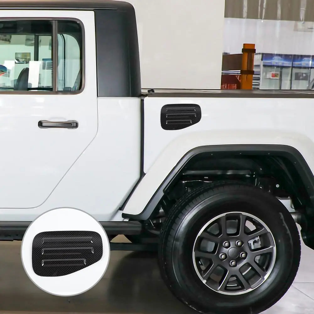 For 2018+ Jeep Gladiator JT Filler Fuel Tank Gas Cap Cover Trim