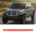 For 2018+ Jeep Gladiator JT Tailgate Third High Brake Light Lamp Cover Trim Red