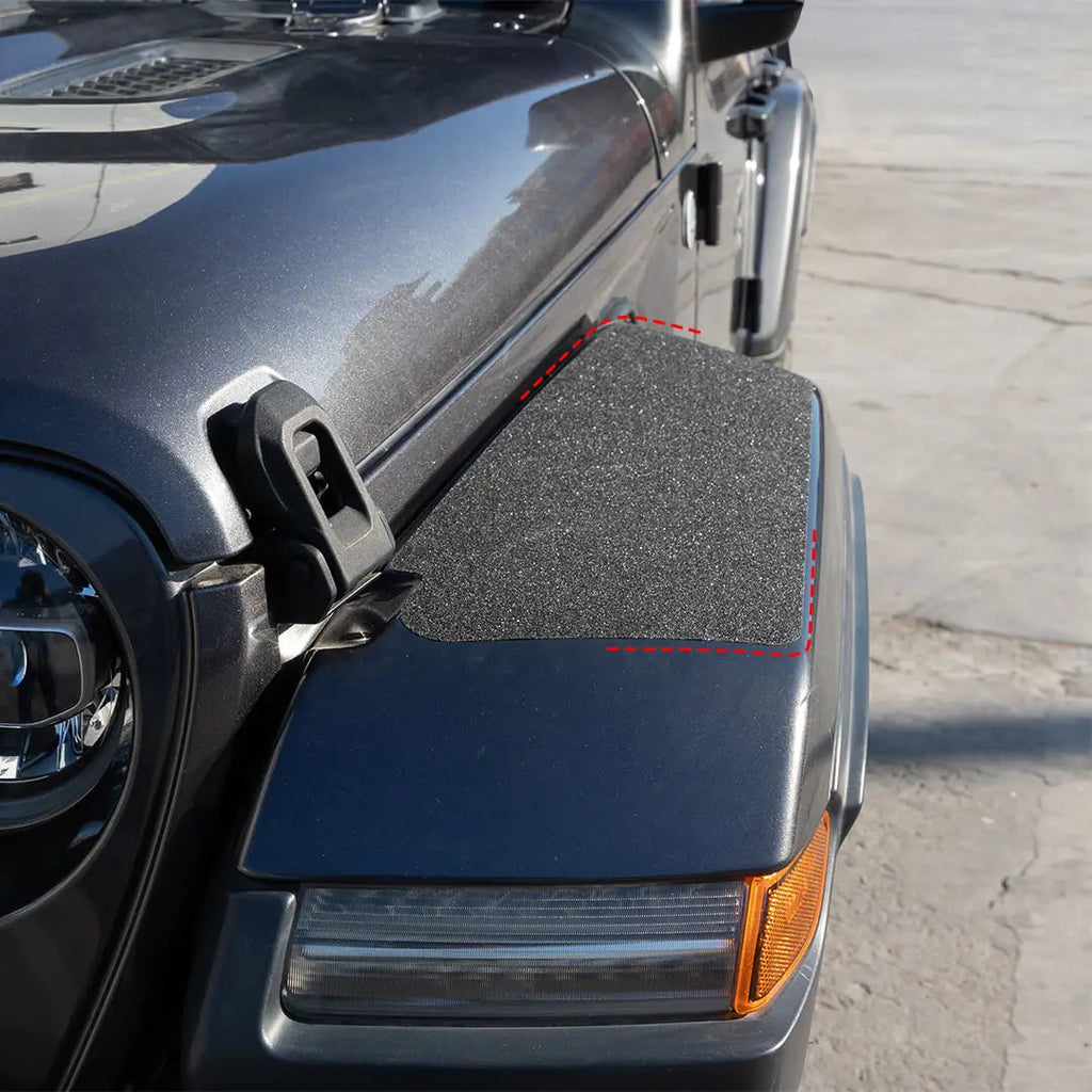 For 2018+ Jeep JL Wrangler / Gladiator JT Front Fender Flare Anti-Scuff Protectors Stickter