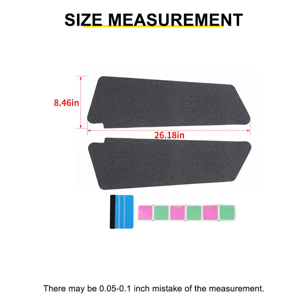 For 2018+ Jeep JL Wrangler / Gladiator JT Front Fender Flare Anti-Scuff Protectors Stickter