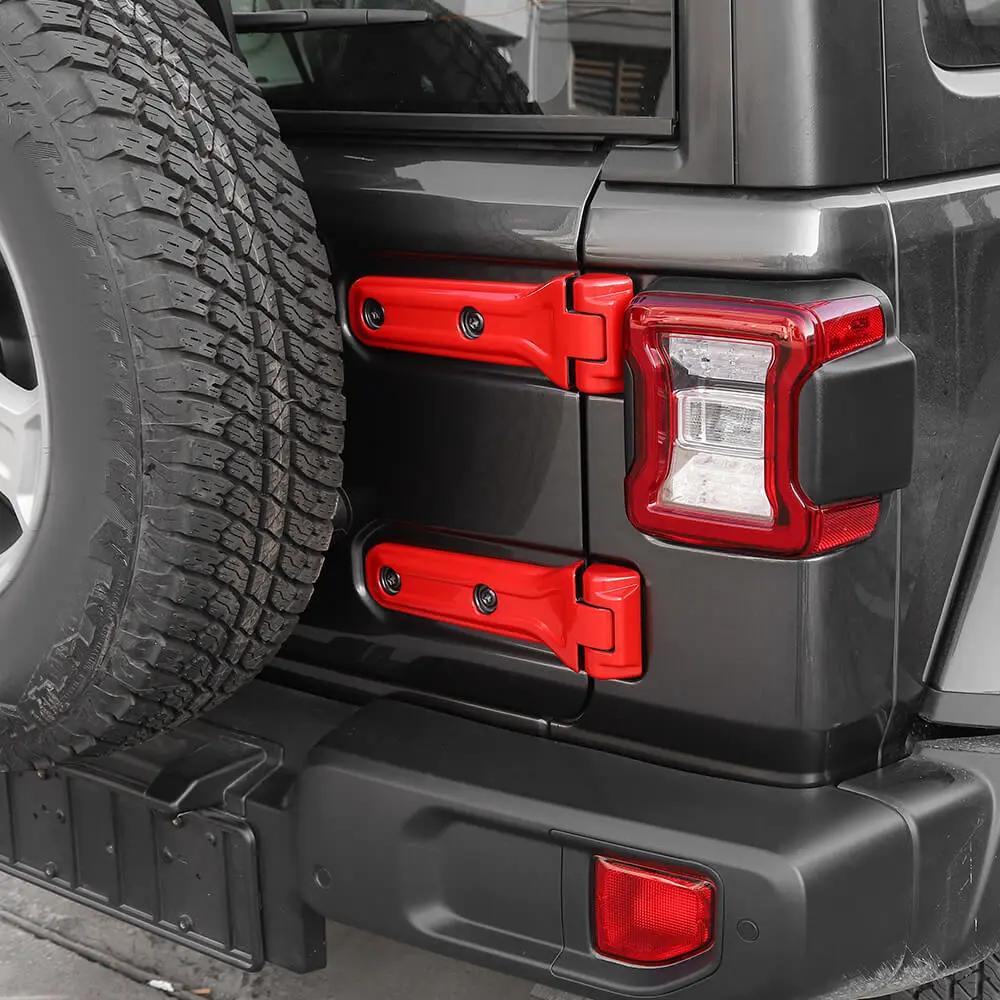 For 2018-2025 Jeep Wrangler JL 2Door 8 x Side Door+Hood+Spare Tire Hinge Cover Trim Kit