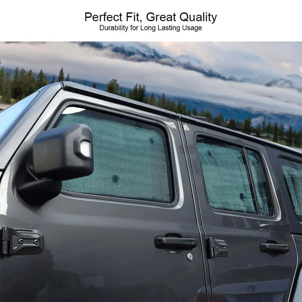 For 2018+ Jeep Wrangler JL 2 Door 6pcs Windshield Full Window Sun Shade Heat Visor Shield Cover
