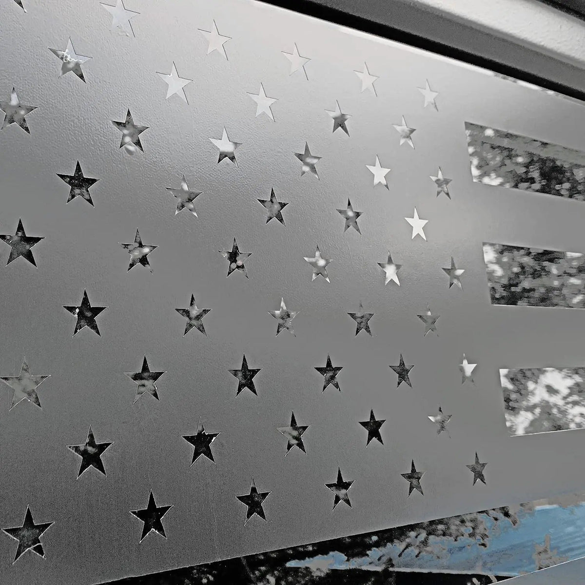 For 2018+ Jeep Wrangler JL 2 Door  American Flag Window Decals Vinyl Rear Window Stickers