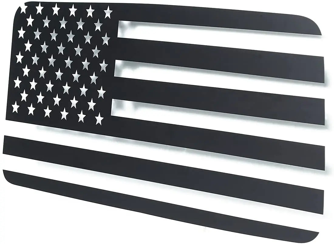 For 2018+ Jeep Wrangler JL 2 Door  American Flag Window Decals Vinyl Rear Window Stickers