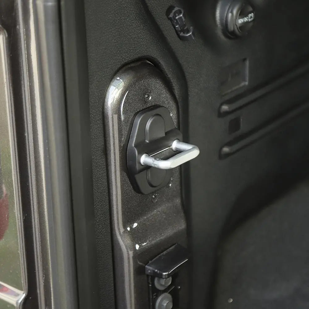 For 2018+ Jeep Wrangler JL 2-Door Car Door Lock Latch Protect Cover Trim