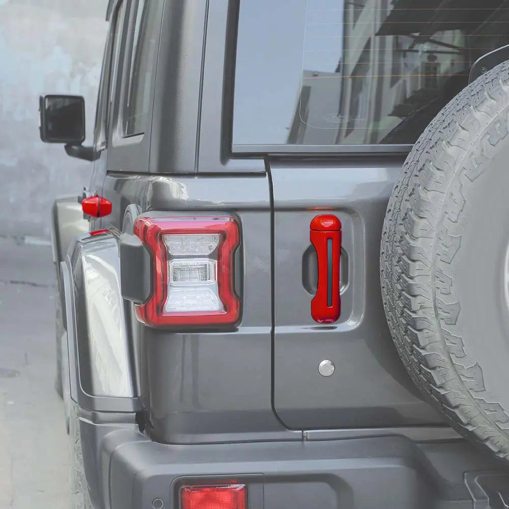 For 2018+ Jeep Wrangler JL 2-Door Exterior Door &Tailgate Handle Cover Trim Shell