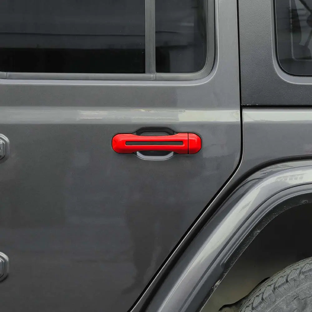 For 2018+ Jeep Wrangler JL 2-Door Exterior Door &Tailgate Handle Cover Trim Shell