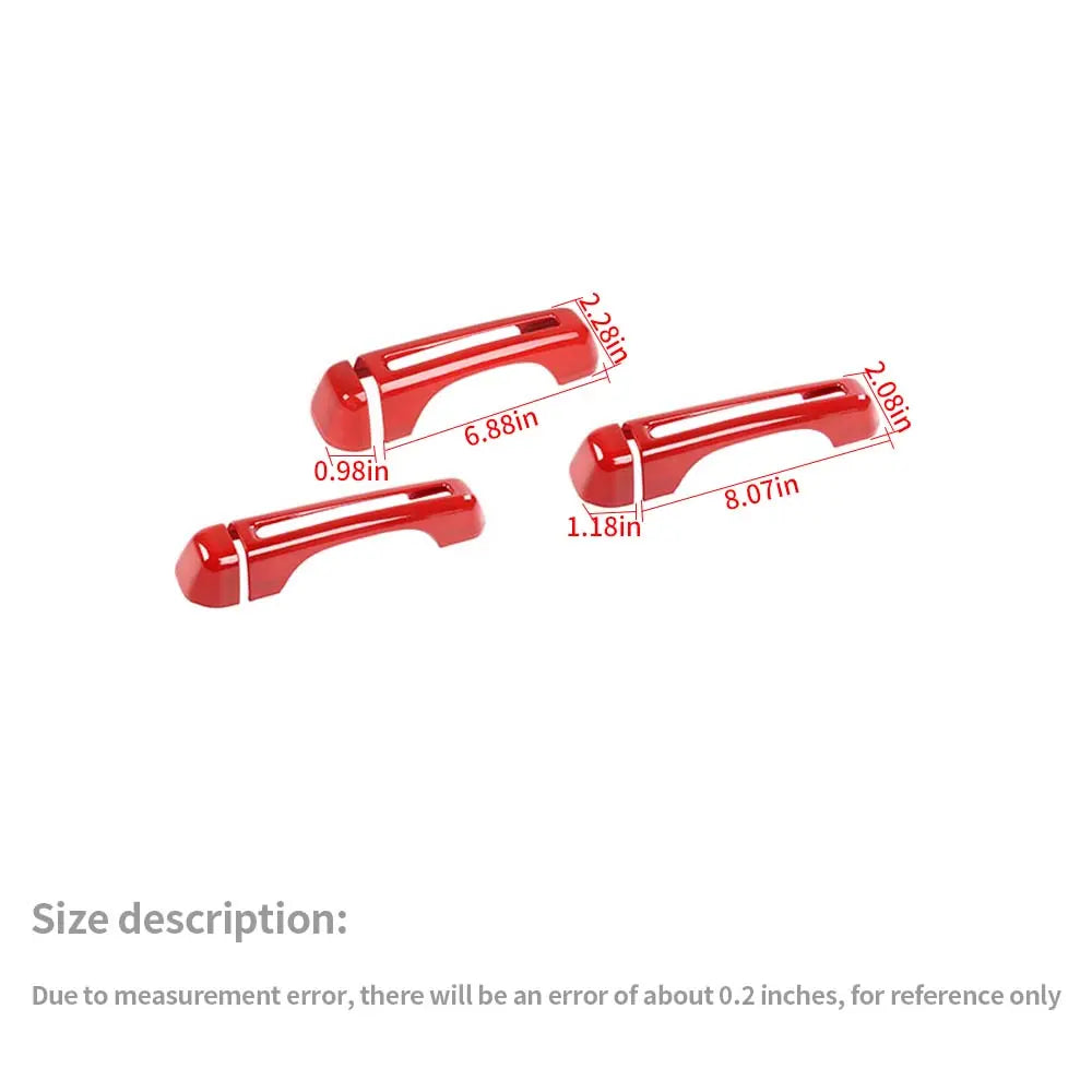 For 2018+ Jeep Wrangler JL 2-Door Exterior Door &Tailgate Handle Cover Trim Shell