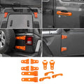 For 2018-2025 Jeep Wrangler JL 2-Dr 11 x Door Handle/Door & Engine Hood & Spare Tire Bracket Hinge Trim Cover Kit