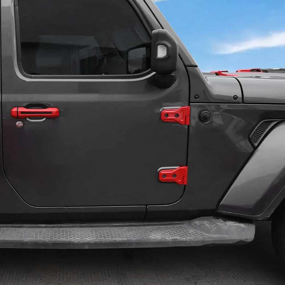 For 2018-2025 Jeep Wrangler JL 2-Dr 11 x Door Handle/Door & Engine Hood & Spare Tire Bracket Hinge Trim Cover Kit