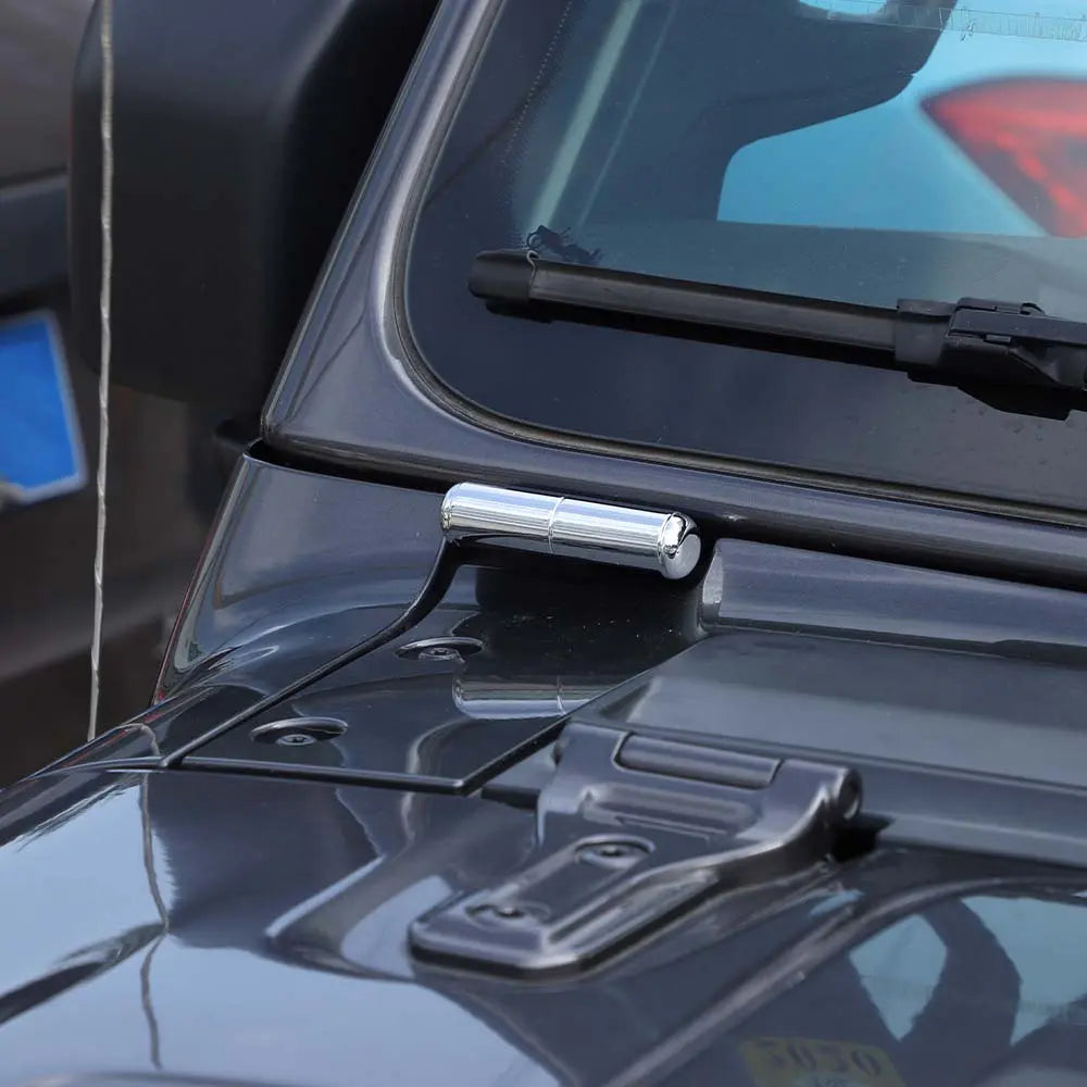 For 2018+ Jeep Wrangler JL Gladiator JT 2 x Front Windshield Hinge Decor Exterior Trim