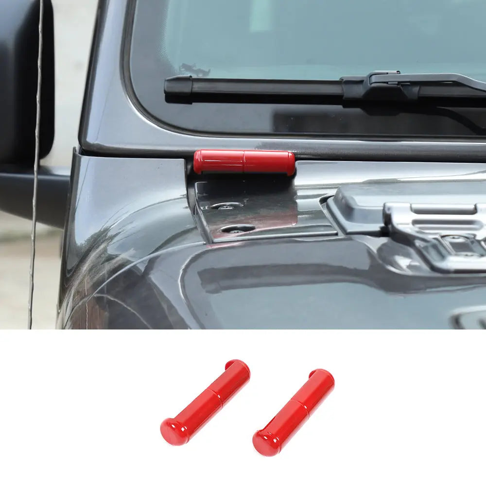 For 2018+ Jeep Wrangler JL Gladiator JT 2 x Front Windshield Hinge Decor Exterior Trim