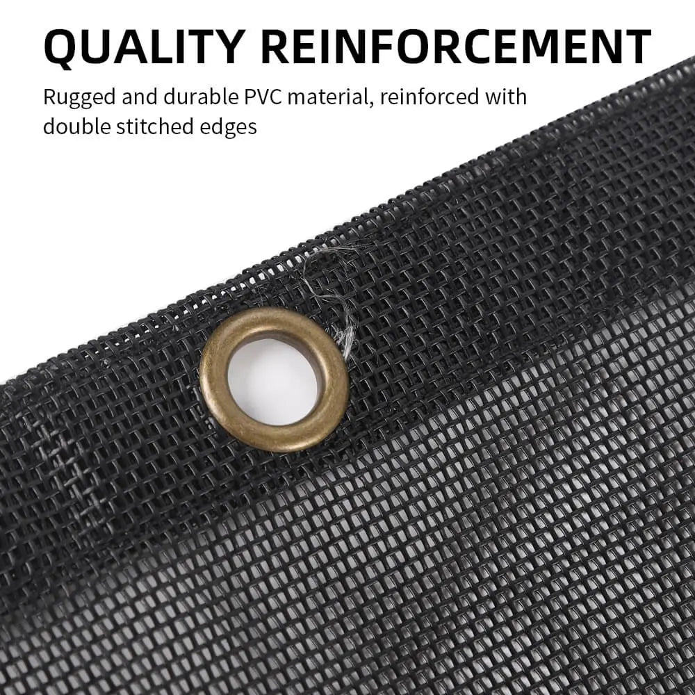 For 2018+ Jeep Wrangler JL 2Door Mesh Shade Top Cover Provides UV Insulation Net Short Size