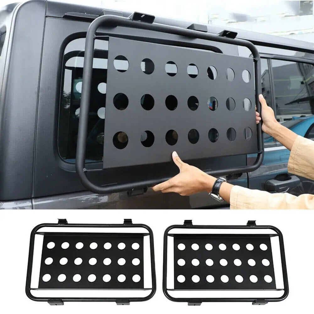 For 2018+ Jeep Wrangler JL 2pcs Rear Window Glass Armor Cover