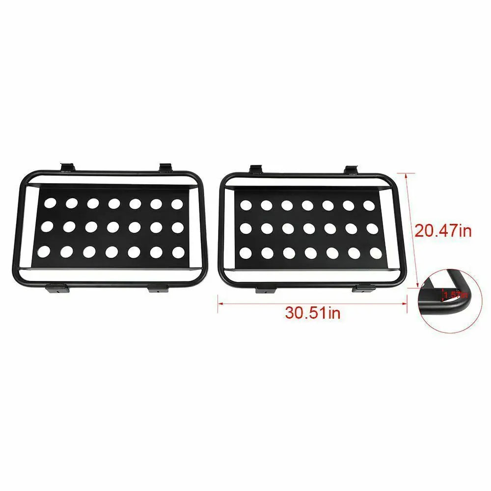 For 2018+ Jeep Wrangler JL 2pcs Rear Window Glass Armor Cover