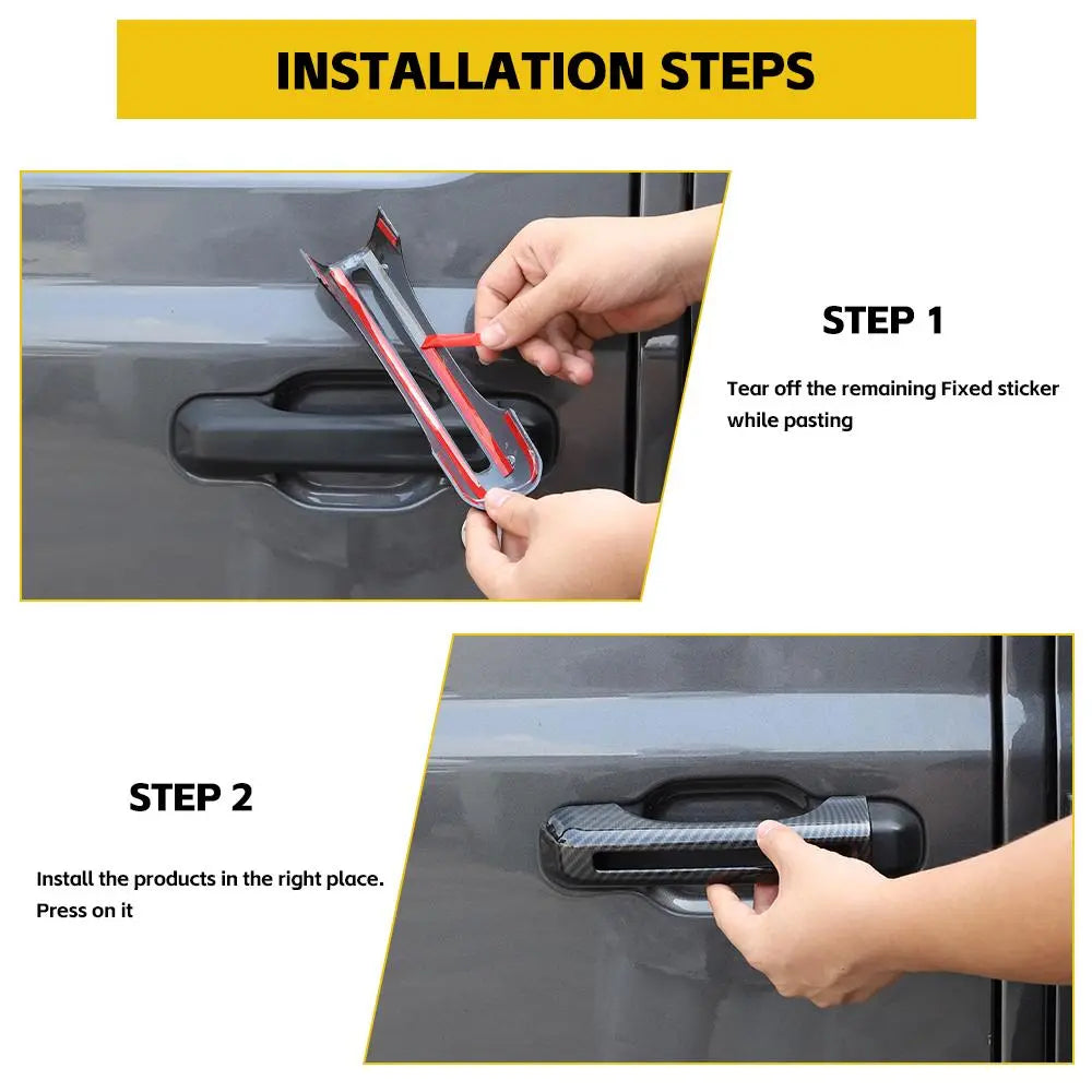 For 2018+ Jeep Wrangler JL 4-Door 15 x Exterior Handle Shell Door Bowl Trim Kit