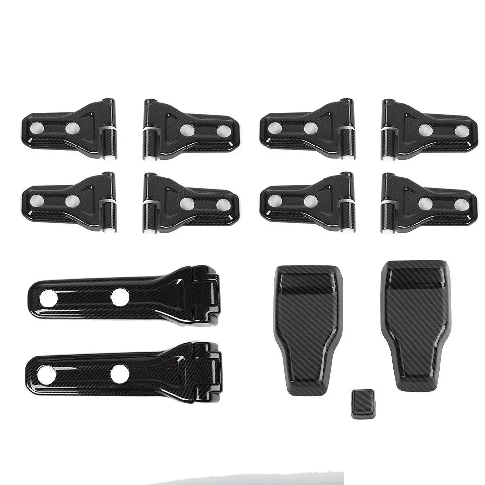 For 2018-2025 Jeep Wrangler JL 4-Door 23 x Spare Tire Bracket Door/Tailgate Hinge/Rear Windshield Wiper Nozzle Trim Kit