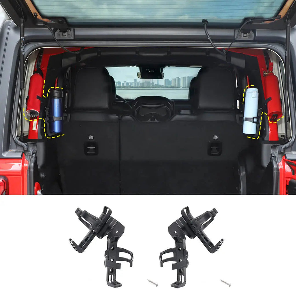 For 2018+ Jeep Wrangler JL 4-Door Version Anti-Roll Beam Fire Extinguisher Water Cup Holder
