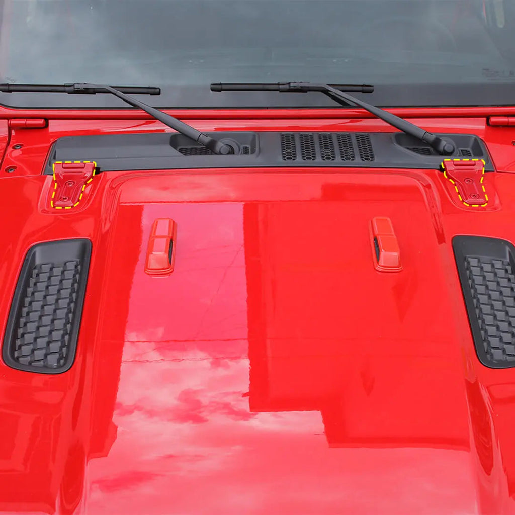 For 2018+ Jeep Wrangler JL 4-Door Version Exterior Car Door Hinge Handle Shell Cover Trim Kit (22 pcs)