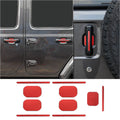 For 2018+ Jeep Wrangler JL 4-Door Version Exterior Door Handle Bowl Sticker Trim Cover (5 pcs)