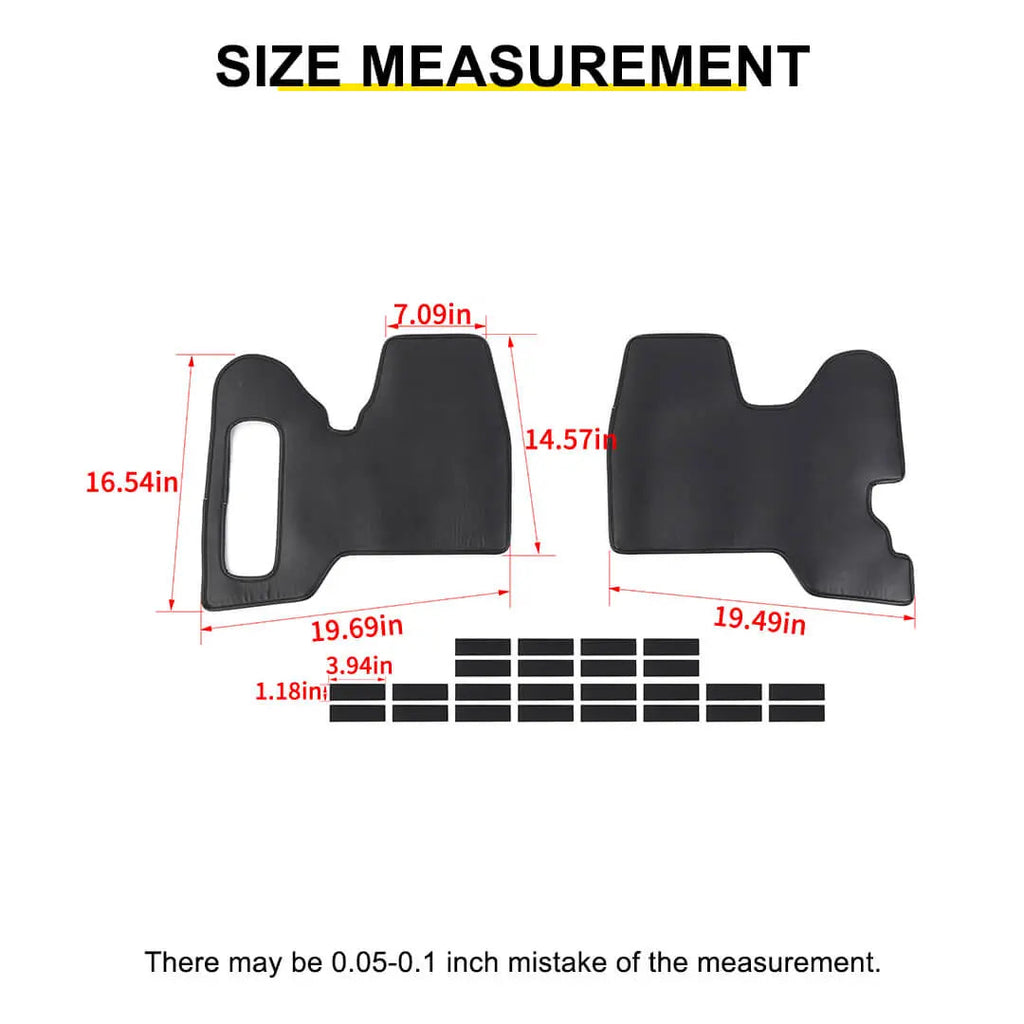 For 2018+ Jeep Wrangler JL 4-Door Version Interior Rear Trunk Side Protective Pads Trim Accessories (2 pcs)