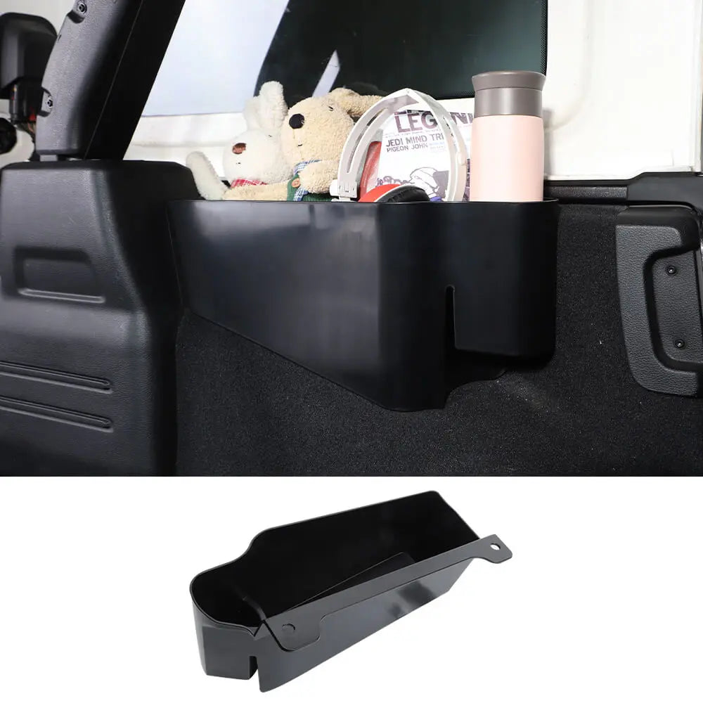 For 2018+ Jeep Wrangler JL 4Door  Rear Trunk Left Side Storage Box Organizer Bin Tray