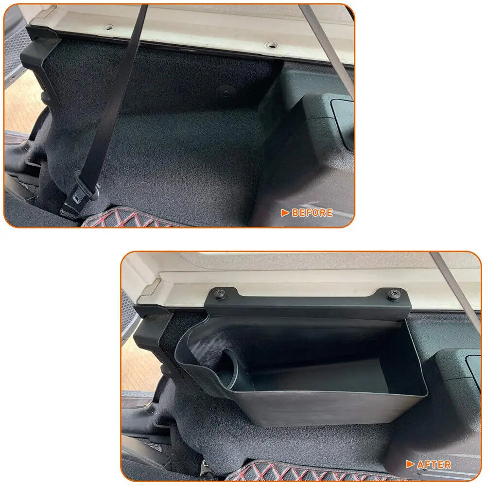 For 2018+ Jeep Wrangler JL 4Door  Rear Trunk Left Side Storage Box Organizer Bin Tray