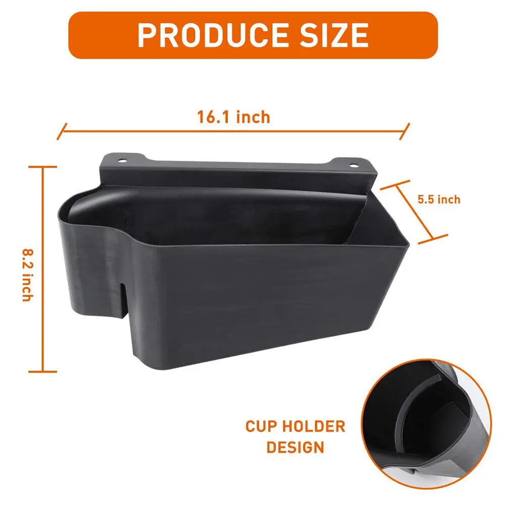 For 2018+ Jeep Wrangler JL 4Door  Rear Trunk Left Side Storage Box Organizer Bin Tray