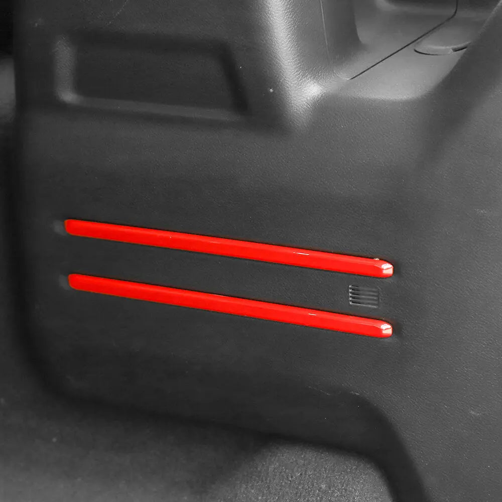 For 2018+ Jeep Wrangler JL 6PCS Rear Tail Trunk Cargo Strip Cover Trim Kit