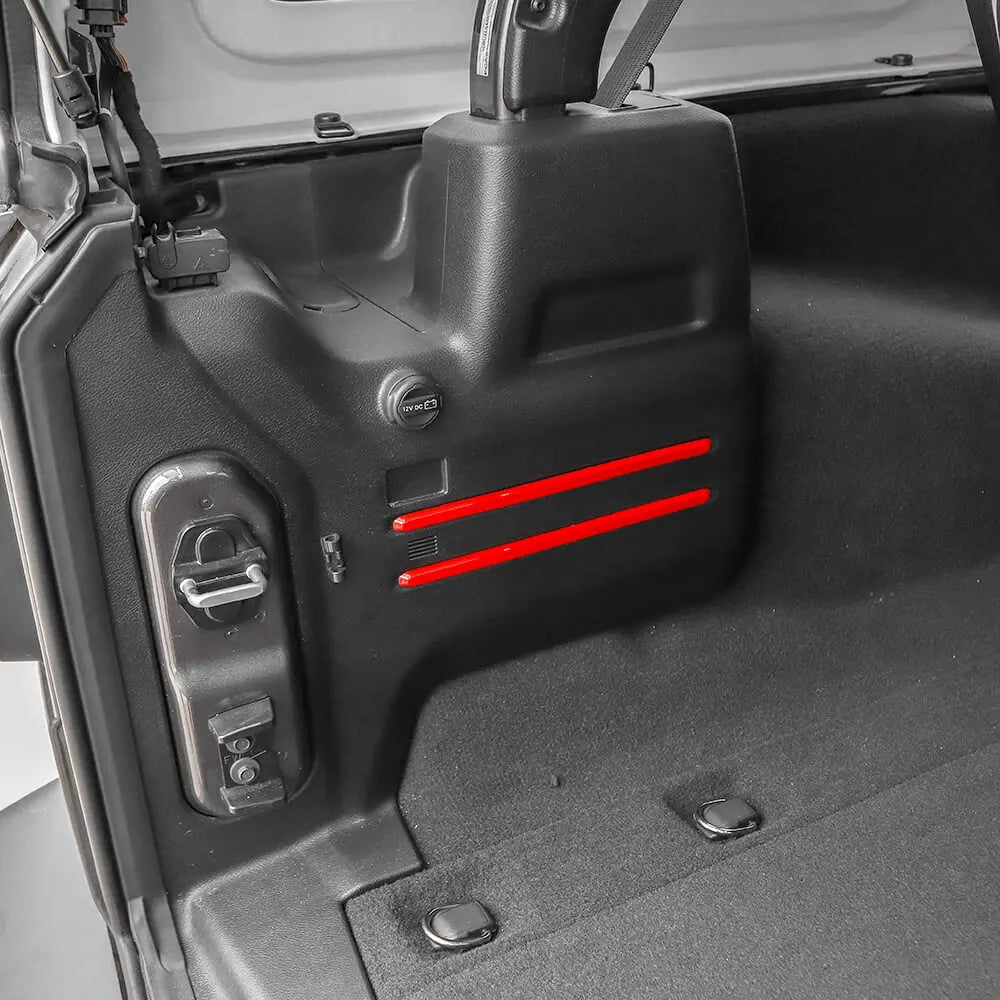 For 2018+ Jeep Wrangler JL 6PCS Rear Tail Trunk Cargo Strip Cover Trim Kit
