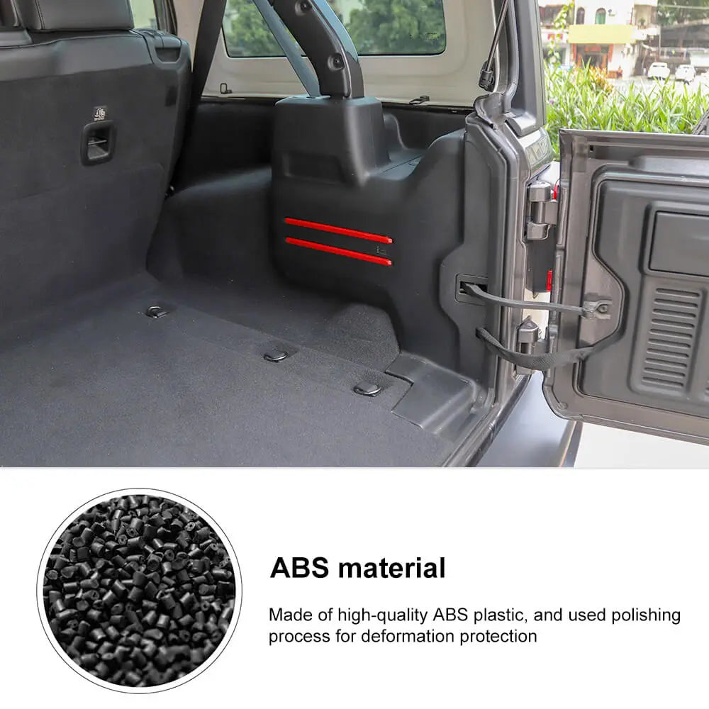 For 2018+ Jeep Wrangler JL 6PCS Rear Tail Trunk Cargo Strip Cover Trim Kit