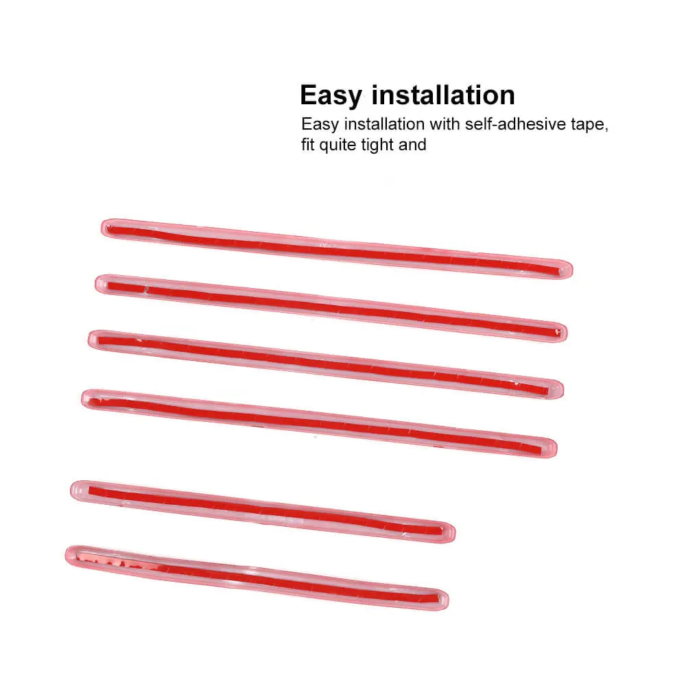 For 2018+ Jeep Wrangler JL 6PCS Rear Tail Trunk Cargo Strip Cover Trim Kit